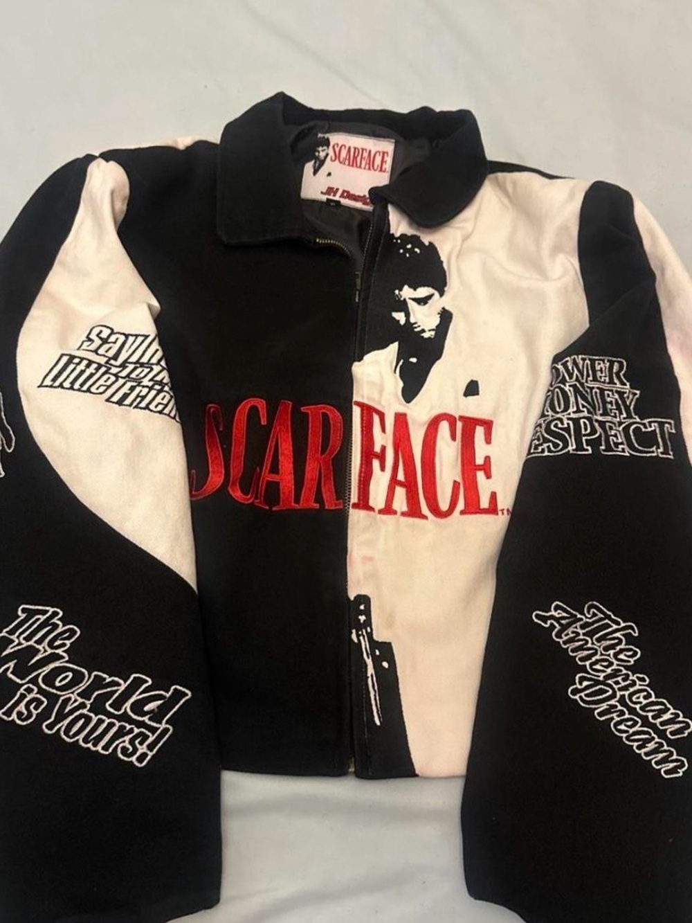 Vintage JH Design Scarface Twill Jacket - Size XL (Flawed/Priced Accordingly)